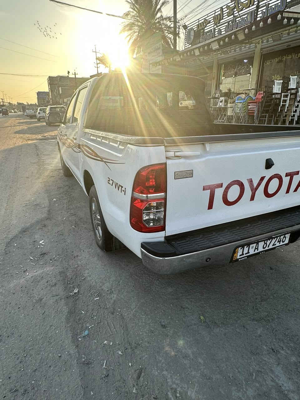 للبيع بيكم هايلوكس موديل 2014 كويتي 
بيها صبغ بالجاملغ الخلفي فقط والجاملغ الامامي بارد 
موضح كلشي بالصور
شاصي 19 كوتي اصل
بسمي السيارة تحويل مباشر
جديدة السيارة 
بيع فقط بدون مراوس
مكاني بغداد الرصافة
السعر اتصل وبخدمتك
***********
