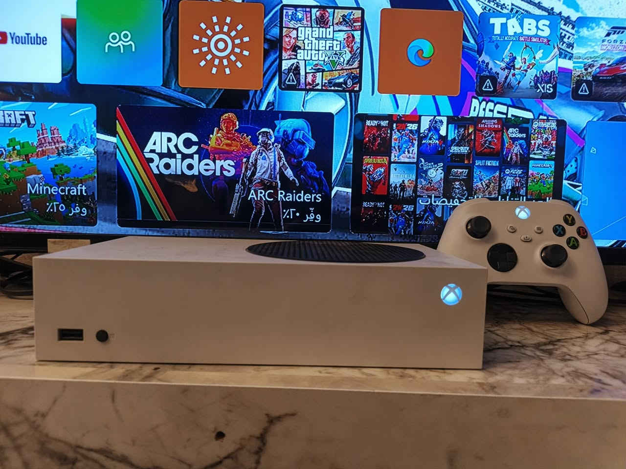 إكس بوكس سيريس إس مستعمل و مبدل باور سبلي اصلي من جهاز ل جهاز و الإكس بوكس بندل يعني تجي بي مكافئات على ثلاث العاب و الجهاز ما بيه أي عيب و كلش زين و قوي المساحة 512 و اخذته جديد صارله سنة يمي و ما استعمله هواي الكارتون و الكتلوك مالته موجود
السعر 280الف و بيه مجال
مكاني كربلاء
*********** موجود واتساب
