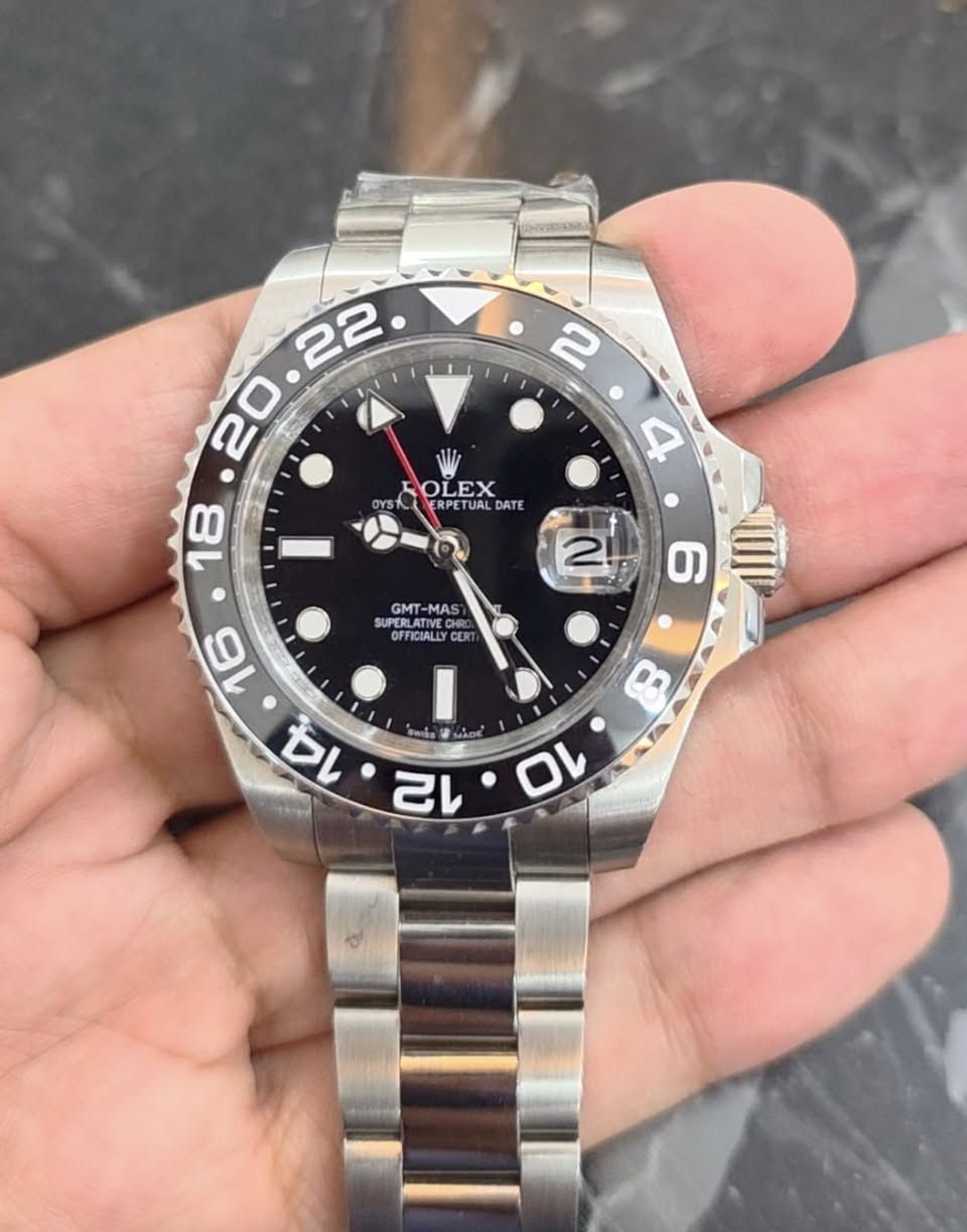 السلام عليكم .. رولكس جي ام تي سوبر ماستر كواليتي
المكينة اوتوماتيك dg3804 الميل الجي ام تي يفتر وحده نفس المكينة الي تجي بالباكاني دزاين 
الجام زفير وشرط ينفحص بجهاز قارئ الالماس.
السعر 130 الف متوفر خدمة التوصيل


**إذا كنت صاحب هذا الإعلان وتريد حذفه لأي سبب، رجاءا أرسل رسالة إلى الدعم الفني**