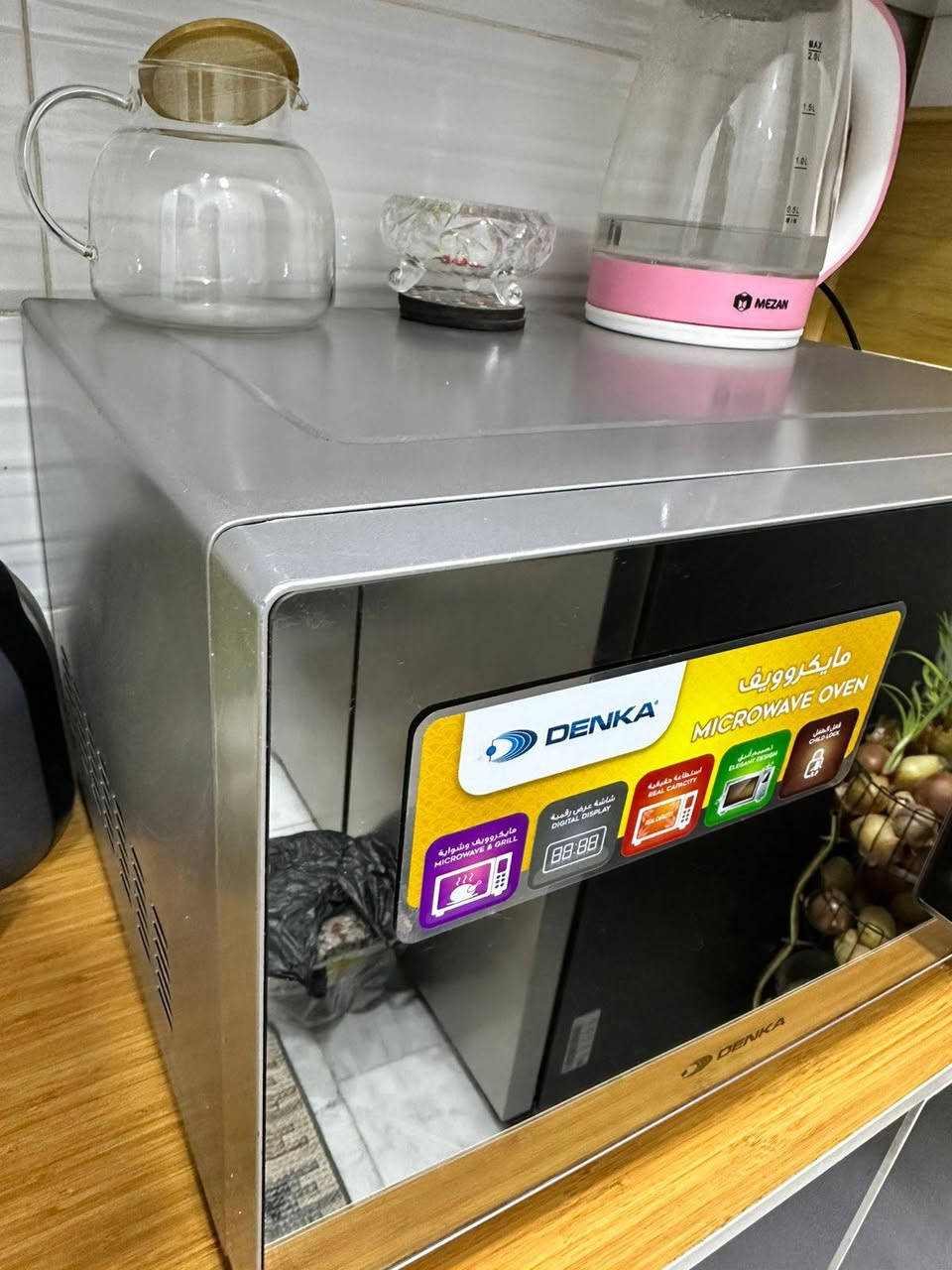 السلام عليكم مايكرويف من DENKA✨
جديد كلش نضافه 100/100 استعمال كلش قليل 
للتفاصيل اكثر الاتصال على هذا الرقم*********** 👍
