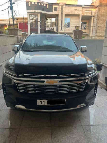 شيفروليت تاهو بريمير  2023 ( خـليـجـي )وكالة المنصور 
مغلفه ppf ب اصلي   وبي ضمان  
الموديل :2023 ( خليجي )
اللون : اسود 
العداد  66 km 

السيارة كفالة عامة  بحالة الوكالة
حجم المحرك : 5300 Cc
عدد الاسطوانات : 8 اسطوانات ( 8 سلندر )
المواصفات : 
* سقف بانوراما 
* دخول ذكي للسياره 4 أبواب ( بصمه )
* المقاعد كهربائية تدفئة و تبريد
  خشب ملكي 
* شاحن وايرلس لاسلكي
* ويل 22 انج
* نظام الرؤيه : 5 كامرات رؤيه شامله ( BIRD VIEW )
* نظام التعليق مستقل
* كشنات ميموري خزن
* نظام الصوت BOSE سماعات عدد 10
* دوسات كهرباء + اناره LED
* نظام سحب مقطوره تحكم كامل + كامرة لرؤية المطوره
* نظام جكات
السيارة رقم بغداد الدولي بسمي تحويل مباشر 
رقم صاحب سيارة  ***********مكانه القاهرة دور الضباط 
السعر 585
