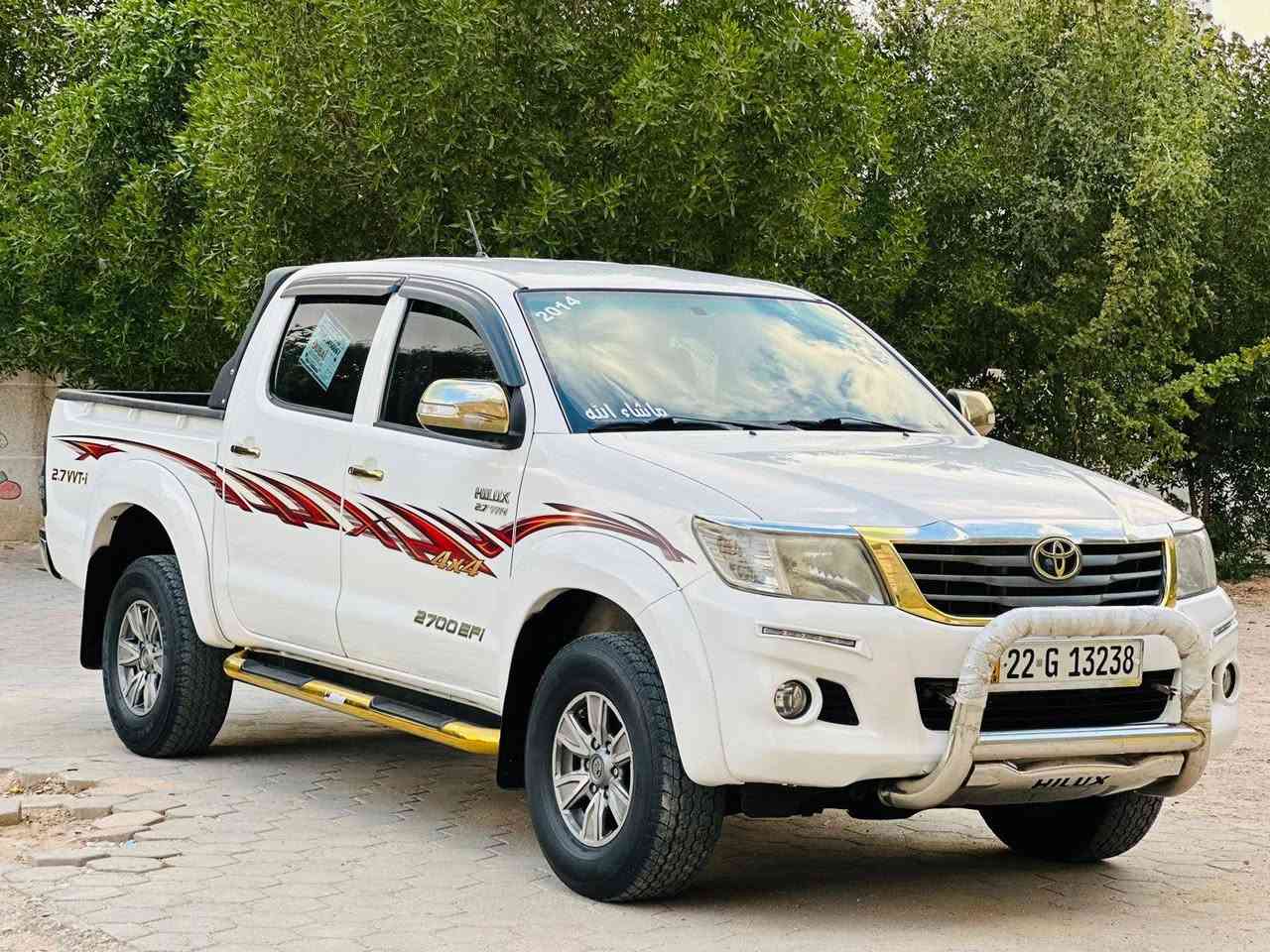 سلام عليكم للبيع هايلوكس فور ويل كويتي  موديل 2014 كفاله عامه  السعر 216 كير اوتماتيك كشنات تبريد مكينه كفاله شرط شاشه كامره خلفيه فول موصفات  للستفسار ***********
