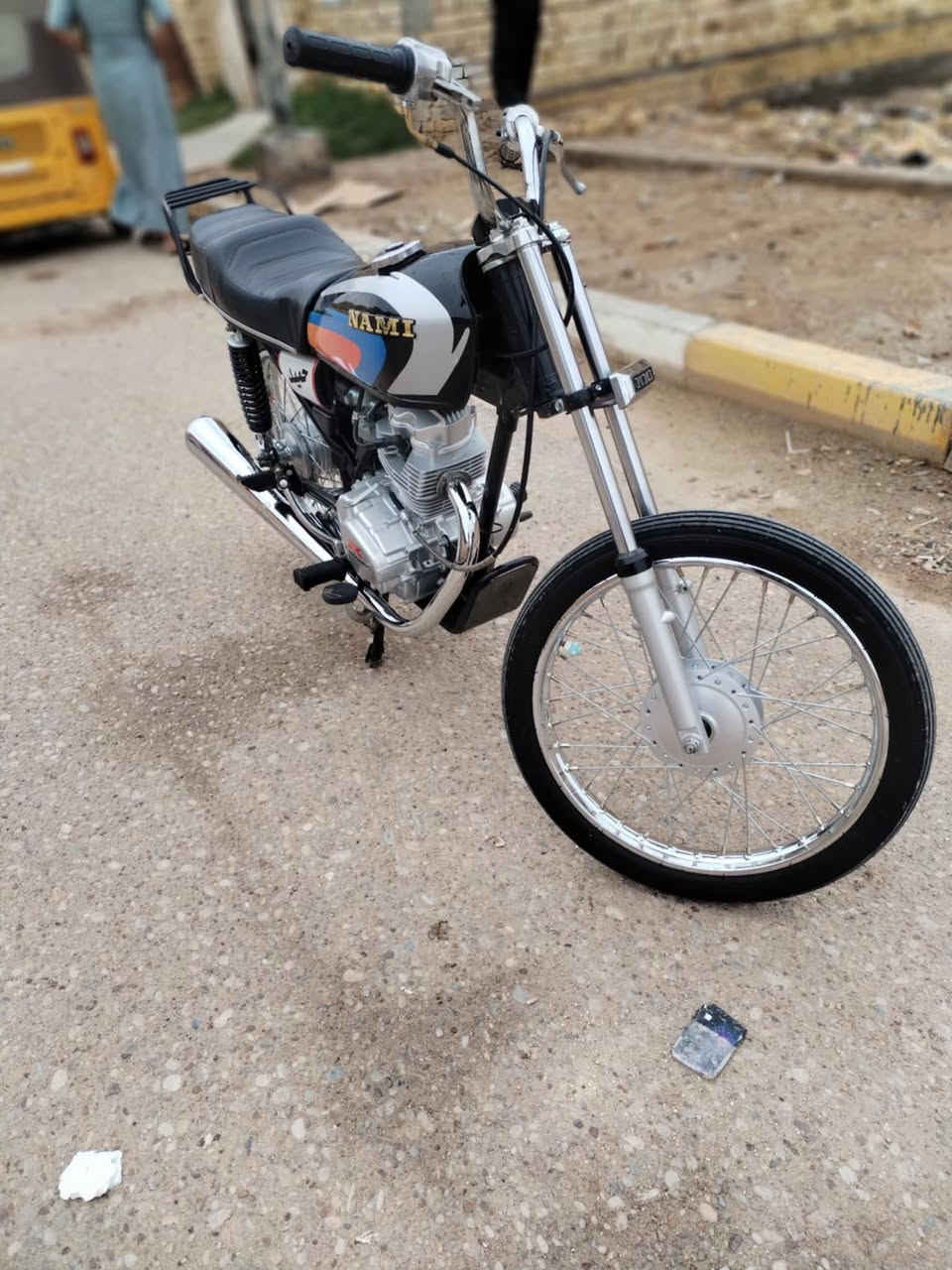 السلام عليكم دراجه للبيع مكينه رابيدو كفاله شاصي نامه صاله شهرين من معمر كله اصلي السعر ٧٠٠ وبيه مجال ***********
