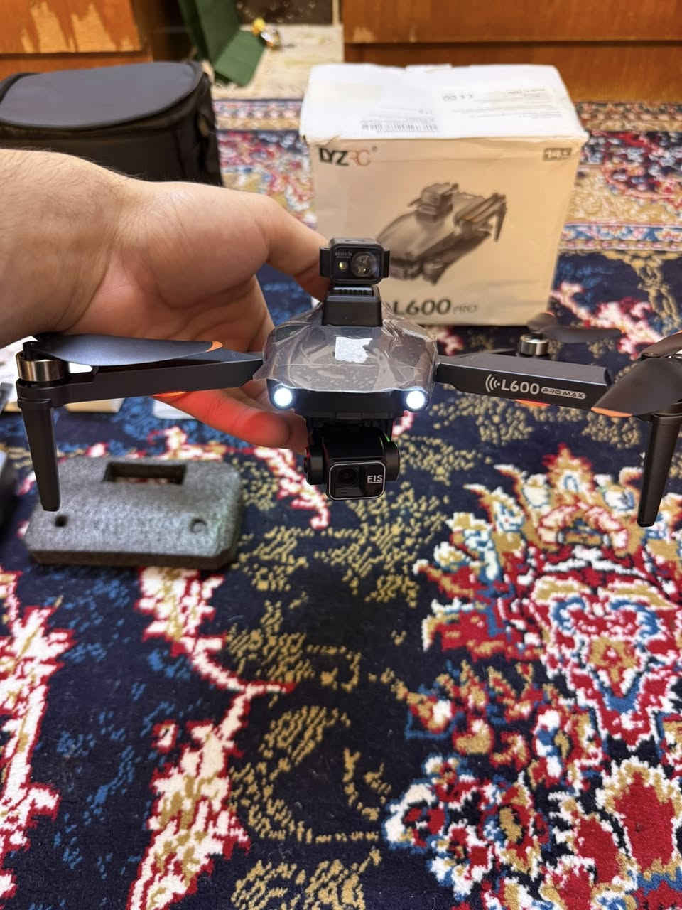 للبيع درون نوع L600 pro max
فول موصفات كبس شركه جديده 🥇
وكامل ملحقاته ويا ريش تخم كامل ودرنفيس الصيانه وكيبل شاحن وجوستك وبطاريه وحده موصفاته 👇👇
مدى 3كيلومتر ارتفاع 300متر ✈️
بطاريه تدوم 35 دقيقه 🔋
مانع اصطدام ليزري 360درجه دوار 
رجوع تلقائي عند فقدان اشاره 🔦 
مكاني كركوك 
Gps كامل      
متوفر توصيل كل المحافظات للاستفسار // ***********
