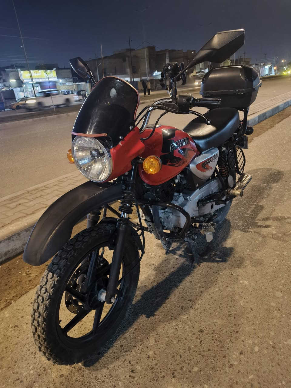 السلام عليكم
دراجة بوكسر للبيع موديل 22 مرقمة الدراجة ماناقصها شي المكان العماره الدبيسات السعر مليونين و 250 وبيها مجال هذا رقمي  *********** وموجود ع الفيس هم
