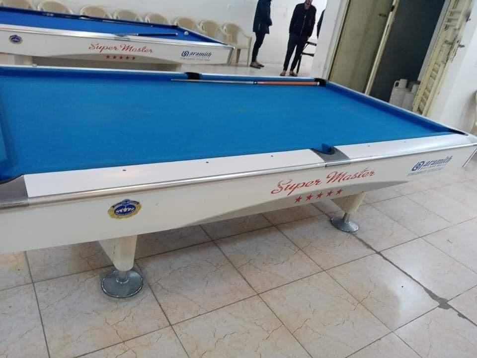 السلام عليكم بلياردات مستخدمه قليل للبيع بأسعار مناسبه جداً يوجد شد ونقل كافة محافظات العراق مع الضمان 
للحجز والاستفسار *********** _ *********** 
 يتوفر واتس اب
العنوان  بغداد حافظ القاضي قرب دائرة الكهرباء📍
