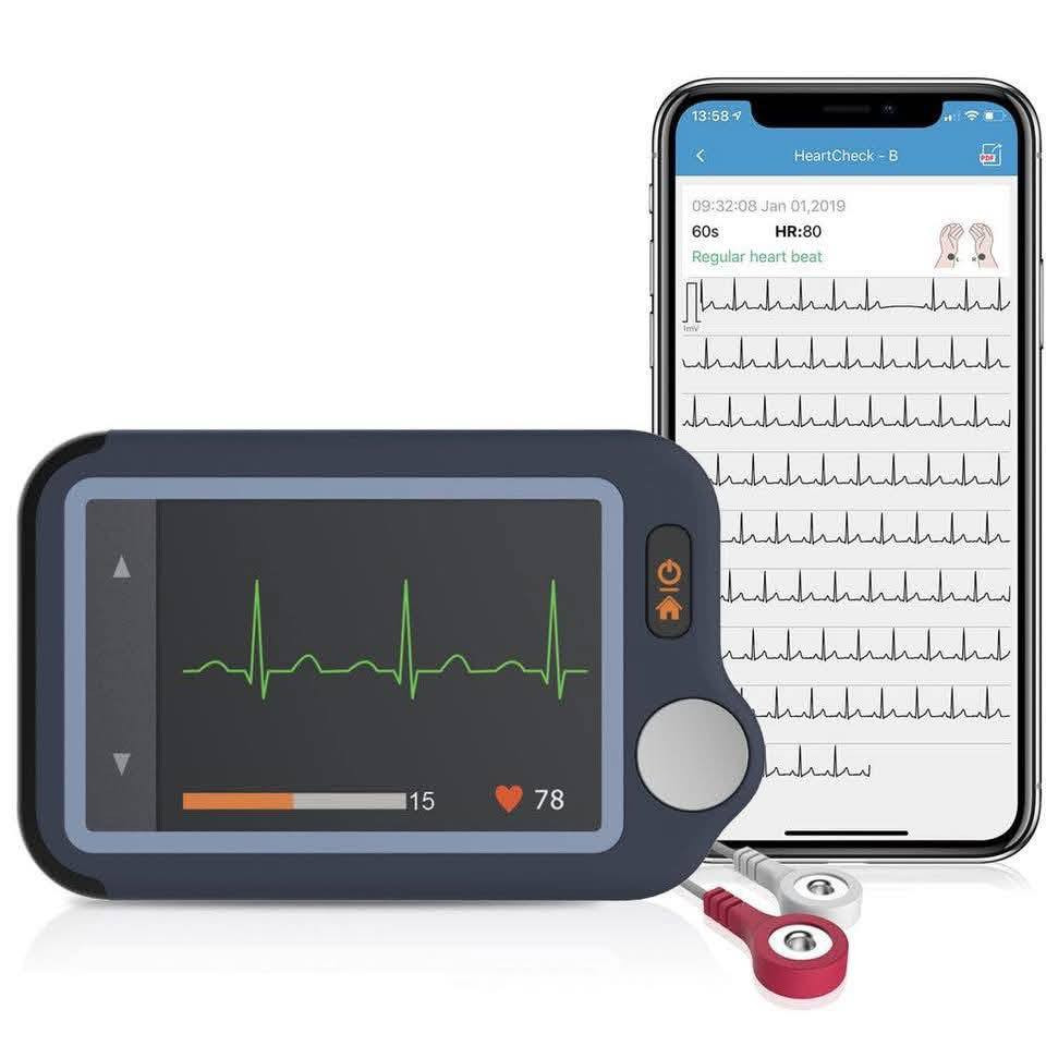 جهاز مراقبة الصحه متعدد الوظائف 
1-تخطيط القلب (ECG/EKG):
2-قياس أكسجين الدم (SpO2): 
3-الفحص اليومي السريع (Daily Check):
4-قياس نبضات القلب (Heart Rate)،

جهاز مراقبة الصحة الذكي Checkme Health Monitor (المعروف أيضاً بإصدارات مثل Checkme Lite أو Pulsebit EX من إنتاج شركة Viatom / Wellue). 
هو جهاز طبي محمول مخصص لمراقبة المؤشرات الحيوية في المنزل أو العيادات.

أبرز وظائف وميزات الجهاز

تخطيط القلب (ECG/EKG): يقيس رسم القلب بوضعين (بكابل أو بدون كابل عبر اللمس) في مدة تتراوح بين 30 ثانية إلى 5 دقائق للكشف عن اضطرابات النبض.

قياس أكسجين الدم (SpO2): يحتوي على مستشعر مدمج لفحص نسبة تشبع الأكسجين في الدم ومعدل النبض.

الفحص اليومي السريع (Daily Check): ميزة تتيح قياس تخطيط القلب ومستوى الأكسجين معاً في غضون 20 إلى 30 ثانية فقط.

شاشة تعمل باللمس: يأتي بشاشة ملونة بحجم 2.4 بوصة وواجهة استخدام بسيطة تدعم التوجيهات الصوتية.

الاتصال الذكي وتطبيقات الموبايل: يدعم البلوتوث لنقل البيانات تلقائياً وتخزينها عبر تطبيق الموبايل (مثل ViHealth)، مع إمكانية استخراج تقارير PDF ومشاركتها مع الأطباء.


**إذا كنت صاحب هذا الإعلان وتريد حذفه لأي سبب، رجاءا أرسل رسالة إلى الدعم الفني**