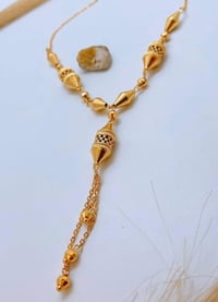 قلادة حجاب • طويلة • طلاء ذهب ثابت
