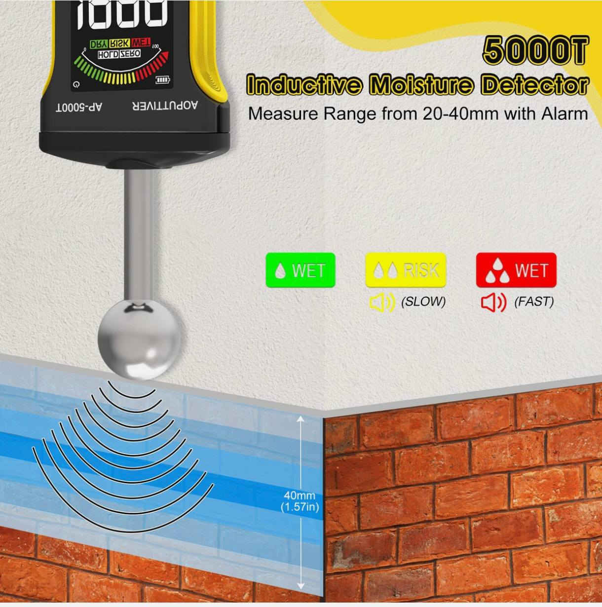 قياس وتحديد الرطوبة من نوع AOPUTTRIVER AP-5000T. يصل إلى 20-40 ملم تحت السطح. 
للخشب، الخرسانة، الجدران الجصية، البلاط، والمواد البنائية الأخرى. 
السعر 25


**إذا كنت صاحب هذا الإعلان وتريد حذفه لأي سبب، رجاءا أرسل رسالة إلى الدعم الفني**