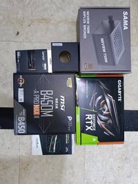 ، تجميعة بي سي (PC) للبيع، القطع نظيفة جدا جدا مع وصل الضمان : المعالج...