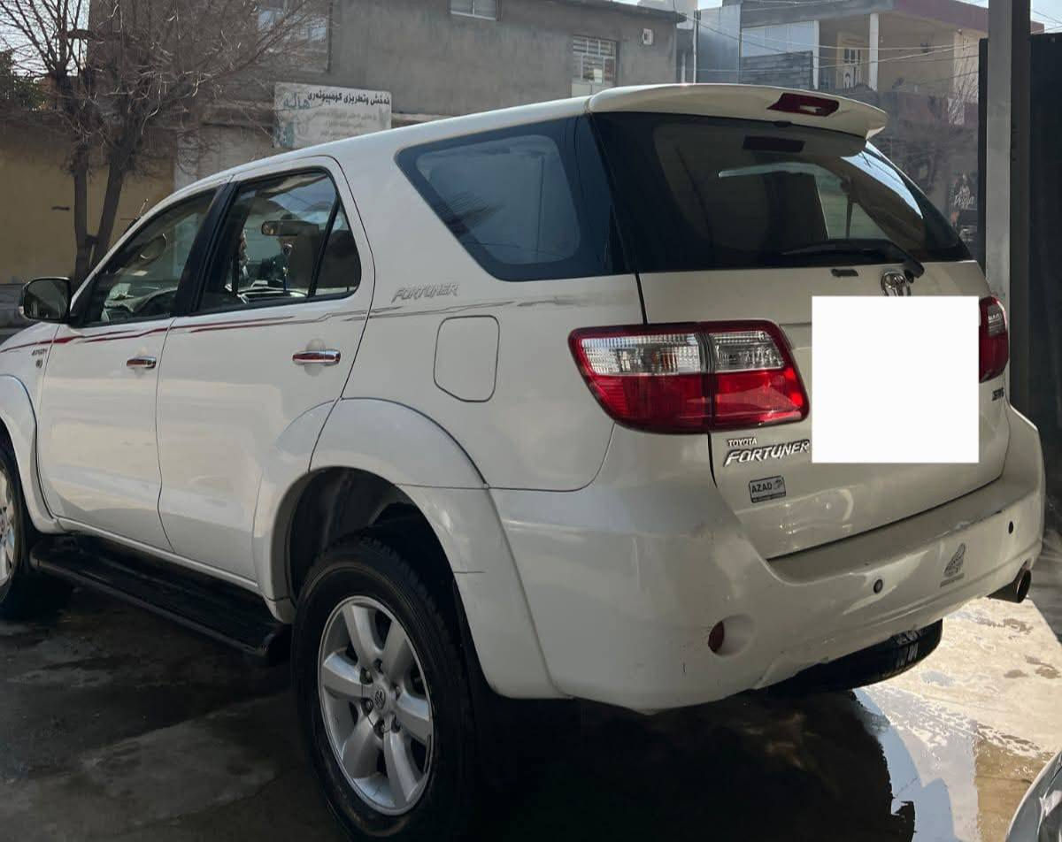 تۆیۆتا فۆرچنەر 2011 گێڕ ئۆتۆماتیك دەبڵ ئەکسل 
بێ بۆیاخ وبێ سارد وبێ کرانەوەیە 
یەک دەستە و بەسفری دەرکراوە  
74 هەزار ڕۆیشتووە 
ناو زەردی وفۆڕمیکای شەریکەی ئازاد 
4 تایەی تازەی لەژێردایە 

سعر : خاڵێک دابنێ لە کۆمێنت بە تایبەت دێت 📥 

گێڕ ومەکینەی بەشەرت پاك ونەکراوەیە 
وهیچ کێشەیەکی نیە  
بەشەرتی تەحویل وغەرامە

شۆینی/ سلێمانی قەزای سیدصادق 

ژمارەی خاوەنی ***********
***********
