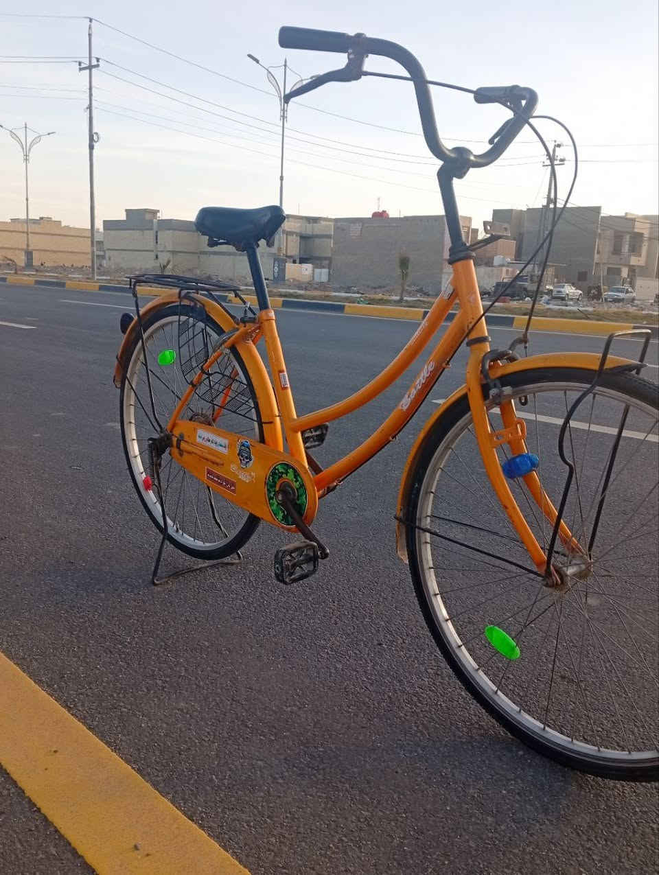 السلام عليكم بيسكل حجم 26 للبيع نضيف كامل ما نقصه شي حاويه طلعته مكاني كربلاء الفارس السعر 70وبي مجال رقمي ***********
