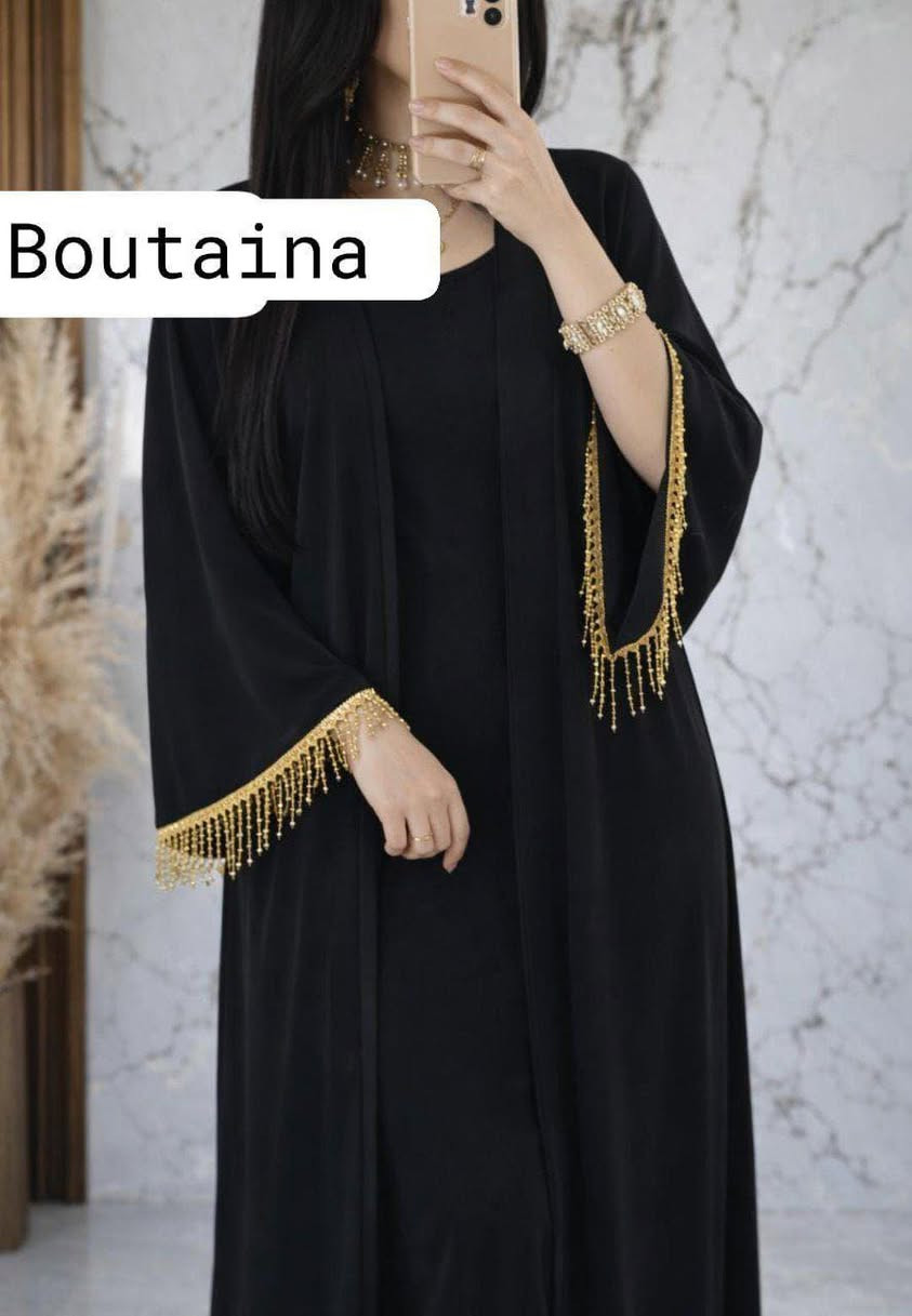 الجديييييد والحصري عند boutaina style 🤫🤫
بمناسبة شهر رمضان المبارك باش تكوني أنيقة في عراضاتك نقدم ليك😍😍
2بياس فيها عباية مفتوحة بهدب عقيق
 و كسوة تحت  
✅️ثوب كريب روزا 
✅️ المقاسات :  ستوندار ملوسة, فحص أنجرة


**إذا كنت صاحب هذا الإعلان وتريد حذفه لأي سبب، رجاءا أرسل رسالة إلى الدعم الفني**