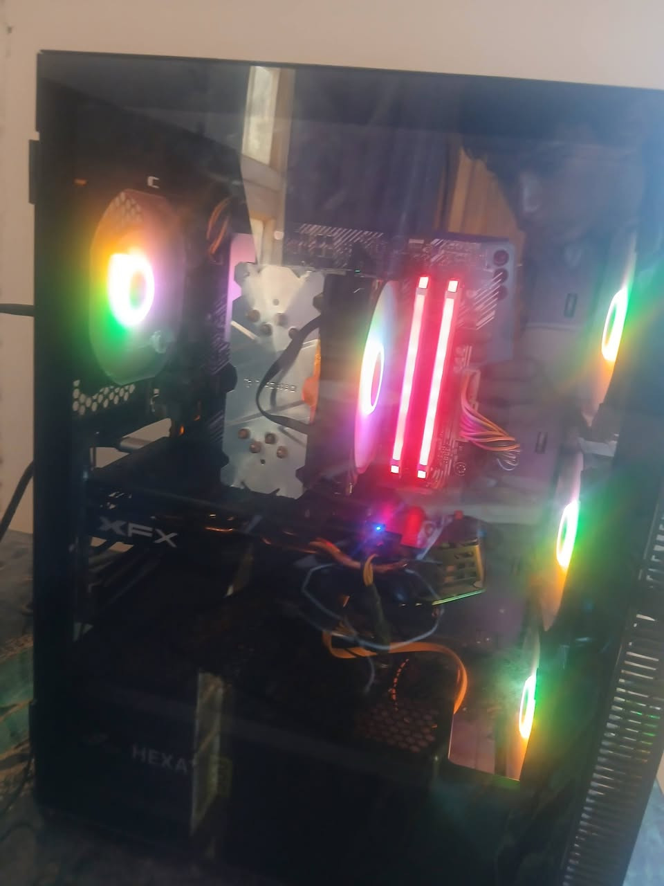 تجميعه rx580 8GB 
R7 2700x 
Asus prime b450all
Ram 16 corsir 
Fsp500w ssd 256
Hdd500g
السعر 480 شامل اجورالتوصيل السعر ثابت
واتس ***********
