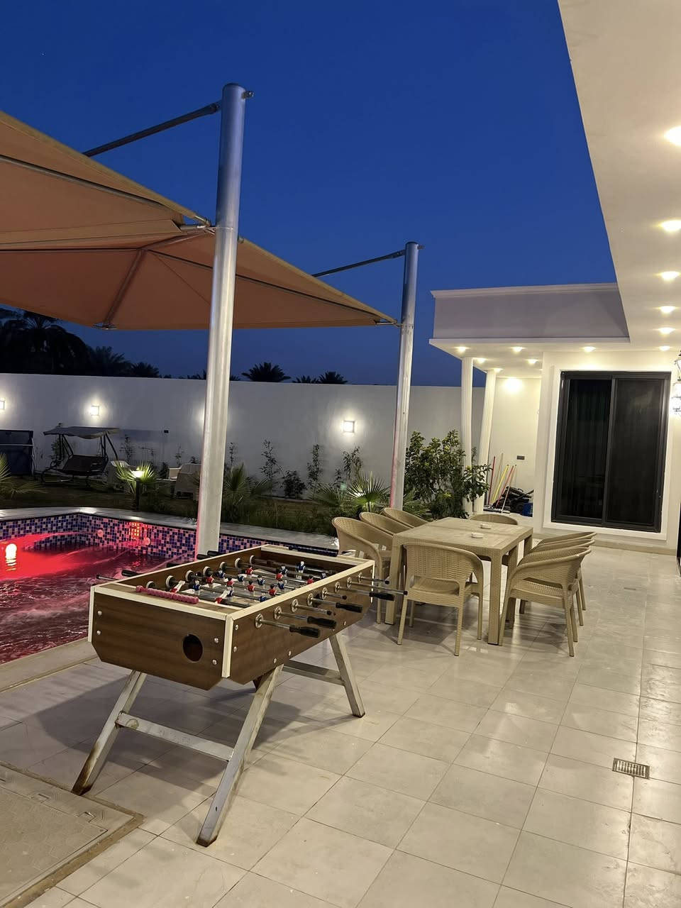 🌿
📍 مزرعة الرهف مميزة للإيجار في البوعيثة – بغداد
🎉 احجز من المالك مباشرة وارتاح من الوسيط! 🎉
✨ استمتع بيوم هادئ وسط الخضار والهواء النقي
☀️ 
🔥 أسعار تنافسية – حجز مضمون – راحة تامة

📍 الموقع: الدورة – البوعيثة – بعد مرقد الشيخ زوين
🚗 15 دقيقة فقط عن الكرادة ومركز بغداد

📌 المميزات: 🏠 بناء جديد ونظيف
🌸 حديقة كبيرة مليئة بالورود الجميلة
🔥 موقد شواء خارجي
🤿 مسبح مع فلاتر وتعقيم
🛁 صحيات وتواليت غربي
⚡ كهرباء 24 ساعة
🎯 ألعاب كبار (منضده)فيشه
🎠 ألعاب أطفال (زحليكه)
🛡️ موثوقة على تطبيق "أجرلي"

👨‍👩‍👧‍👦 عدد الضيوف المسموح للكبار:10  شخص

📞 للحجز والاستفسار: 
📲 واتساب أو اتصال: ***********
