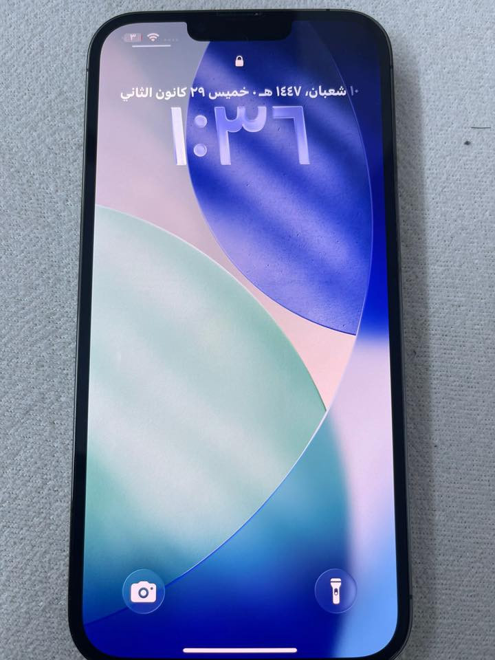 سلام عليكم آيفون ١٣ برو ماكس ذاكرة ٢٥٦ بطاريه ٨٦ أمريكي جهاز سعر ٦٥٠ وبي مجال ***********
