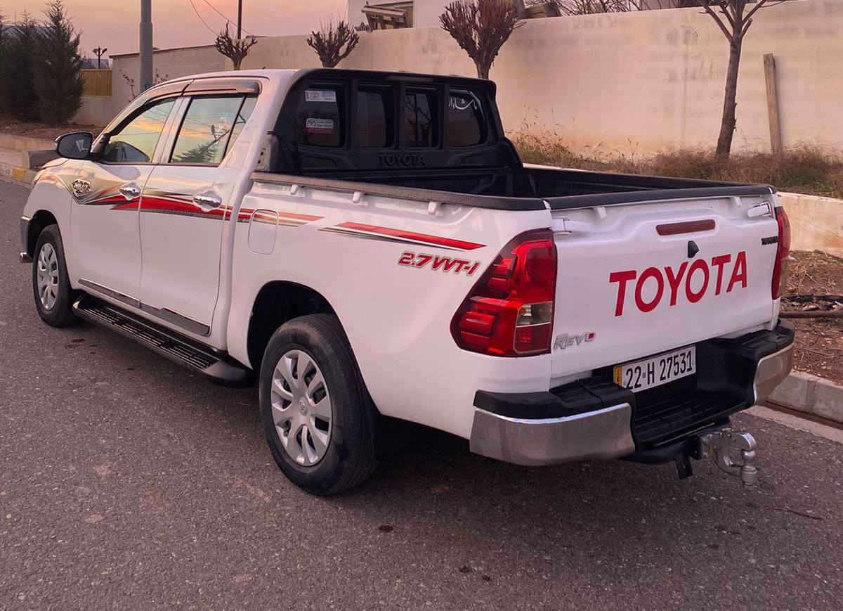 تۆیۆتا هایلۆکس 2024 مەرزیە 
 تەنها ٤٣،٠٠٠ ڕۆیشتووە
 پارچە ڕەش لەسەر ساغە
 بۆدی نەگۆڕایە 
جەگی دەرکەی پشتەوەی لۆ دانرایە 
شاشەوکامیرە. شەریکە جیهان

سعر لە کۆمێنت داوابکە ڕاستەخۆ بۆت دیت 📩 

گیرومەکینە بەشەرت زۆربەجوانی پاکی ماوە هیچ خەلەلیکی تیدا 

ژمارەی خاوەنی 
***********
