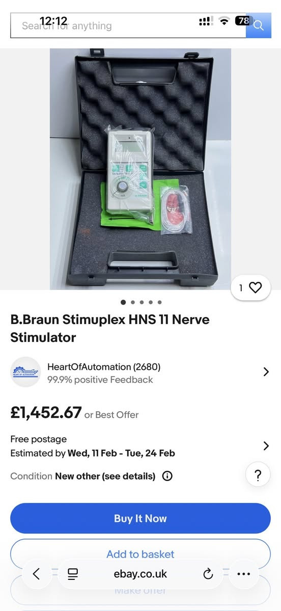 جهاز تحفيز عصب كهرباء جديدماركة ب براون الماني الجهاز كفائته و فاعليته عاليه جدا و من افضل الاجهزه في فئته و ميزته القويه جدا انه سهل التنقل به في اي مكان و وزنه خفيف  الموديل القديم منه ينباع فوق ١٤٠٠ استرليني ما يعادل اكثر من ١٩٠٠ دولار  كما موضح بالصور. للاستفسار دزلي علي الخاص  و راح ابعث كافة التفاصيل


**إذا كنت صاحب هذا الإعلان وتريد حذفه لأي سبب، رجاءا أرسل رسالة إلى الدعم الفني**