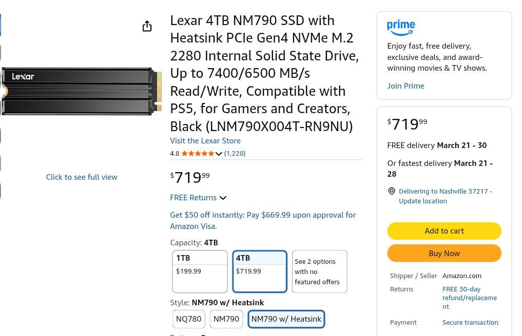 NM790 4TB HEATSINK متوفر


**إذا كنت صاحب هذا الإعلان وتريد حذفه لأي سبب، رجاءا أرسل رسالة إلى الدعم الفني**