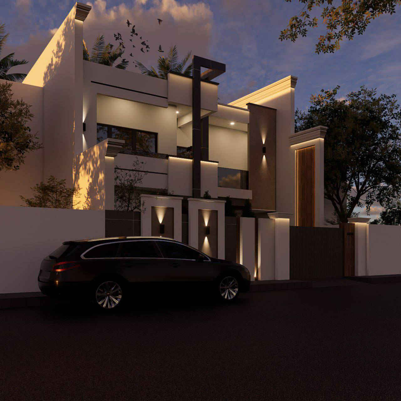 تصميم واجهه بطراز مودرن 🔥🔥
واجهة تجمع بين البساطة والفخامة 🤍
تصميم معماري معاصر يعتمد على توازن مدروس بين اللون الأوف وايت الهادئ، ولمسات الرصاصي الداكن، مع تفاصيل دافئة من الخشب تضيف إحساسًا بالراحة والرقي.

الخطوط الأفقية النظيفة تمنح الواجهة اتساعًا بصريًا، بينما الكتل العمودية البارزة تضيف شخصية قوية وحضورًا مميزًا.
الإضاءة الخارجية الموزعة بعناية تبرز التفاصيل المعمارية ليلًا، وتحوّل الواجهة إلى لوحة فنية تنبض بالأناقة.

واجهة صُممت لتكون عصرية اليوم… وخالدة لسنوات قادمة
اختيار مثالي لمن يبحث عن الذوق الراقي والبساطة الذكية في آنٍ واحد.
للتواصل وطلب التصاميم التواصل ع الارقام التاليه 
***********
***********
أو زيارة مكتبنا في محافظة بابل حي الكرامة مجاور مطعم بروتين 
#ـتصميم هندسي #ـتنفيذ هندسي #ـاشراف هندسي #ـمقاولات عامه #ـمكتب هندسي #ـواجهات مودرن #ـواجهات كلاسك #ـمقاول واجهات #ـجبسوم بورد #ـاسمنت بورد #ـبورد اكس #ـكلادنك #ـفرونتك
