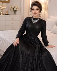 مارينا • سواد فاحم • فري سايز ٩٠كيلو