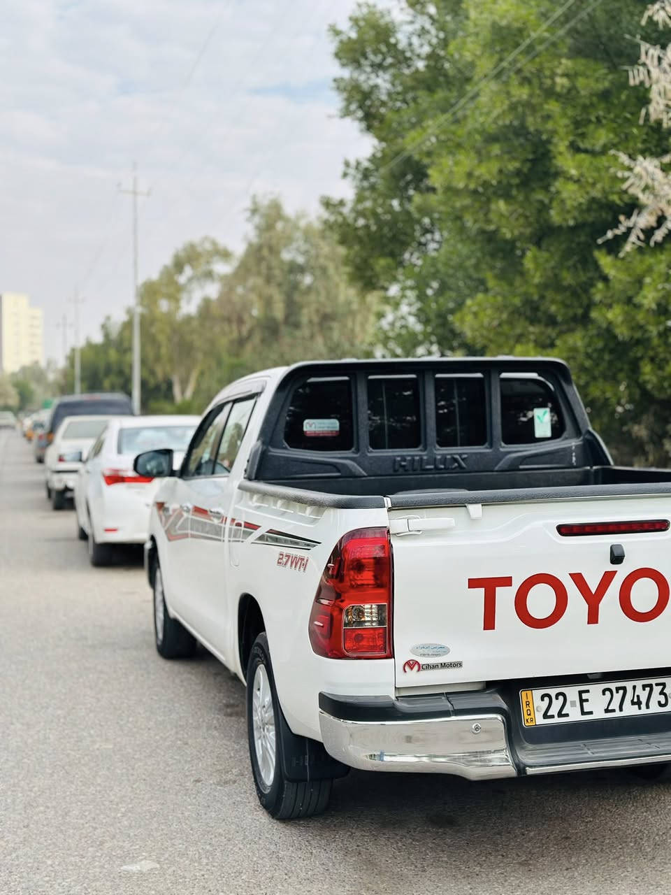 بيكم هايلوكس فول مواصفات واحد ع واحد 
كفالـه عامـه رقم أربيل ماشيـه ٣٩ الف 
مكان السياره ميسان العماره للأستفسار ***********
