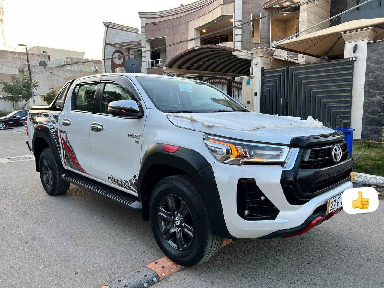 السلام عليكم ♦️
تيوتا هايلوكس للبيع  موديل 2024 مكفوله كفاله عامه من ضربه وصبغ وتبديل وشخوط شرط سونار سياره جديده بمعنى الكلمة 
هايلوكس تي ار دي TRDعالي دبل كاب
محرك 6 سلندر 4.0 
موصفات:
شاشة🟢
كشنات تبريد🟢
شاحن وايرلس 🟢
مثبت سرعة تفاعلي🟢
كامرة خلفية 🟢
حساسات امامي خلفي 🟢

سيارة وكالة جيهان رقم اربيل دولي بسمي تحويل او وكالة  ماشية 27 الف حقيقي اخت زيرو 
سعر : 385 الاتصال على هذا الرقم 
***********
مكاني بغداد
