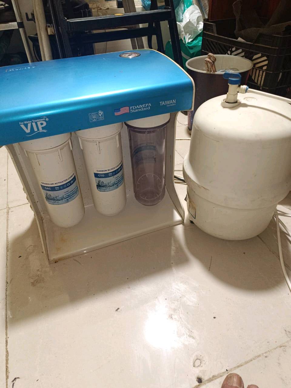 فلتر ماء تايلندي اصلي مستعمل قليل مشتري ب١٥٠ حولت لشقة واريد ابيعه ب ٥٠ الف