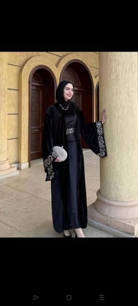 عباية ٣ قطع • قطيفة • وان سايز ٨٥ك