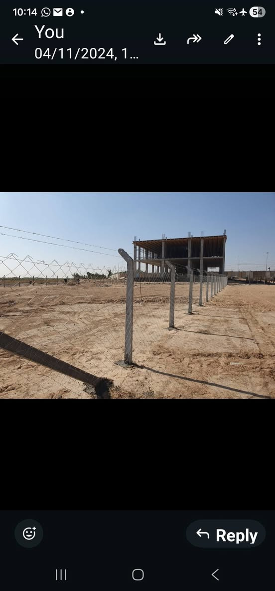 للبيع ارض رملية  ممسوحة و مسيجة  ملك صرف سند ٢٥ الفين متر  قرب النفق الجديد على الحزام الاخضر كربلاء .ماء وكهرباء و بيوت وقرب المجمعات ومشاريع العتبة و فيه مدرسة كبيرة تحت البناء..المنطقة كلها ضمن المطور الجديد لكربلاء 
450 مليون وبيها مجال.
للاستفسار  راسلونا على الواتساب 
0785 336 6682
