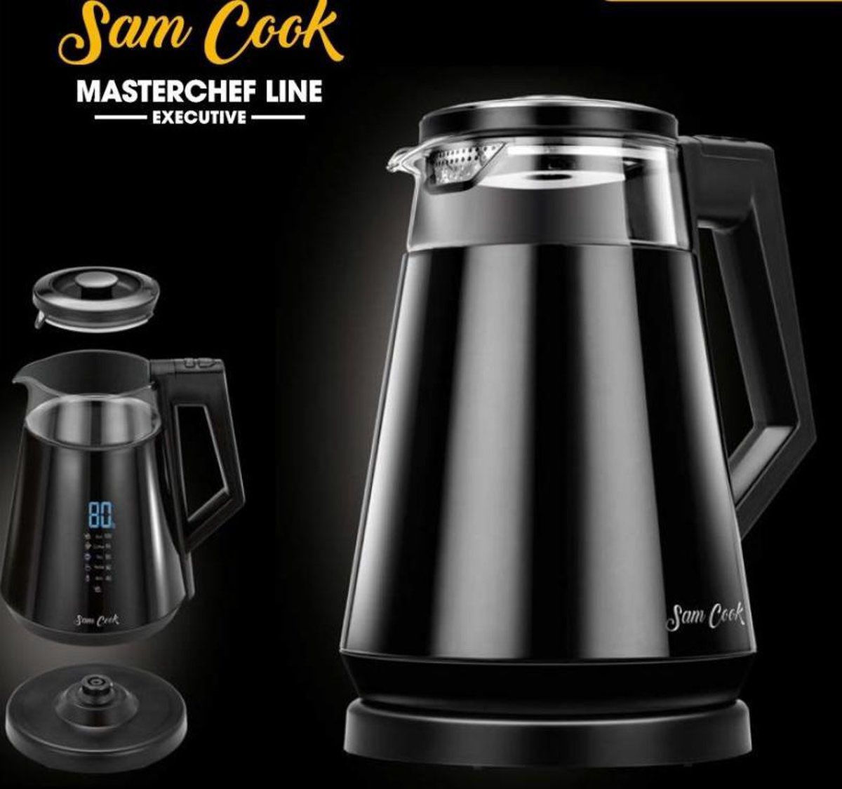 غلاية Sam Cook PSC-111 الكهربائية الزجاجية ذات التصميم الحديث واللون الأسود.تتميز الغلاية بإمكانية ضبط درجة الحرارة في نطاق يتراوح بين 40 إلى 100 درجة مئوية.تحتوي على شاشة إلكترونية سهلة القراءة تعرض درجة الحرارة الحالية للماء.تتميز بقاعدة تدور بزاوية 360 درجة لسهولة الاستخدام.


**إذا كنت صاحب هذا الإعلان وتريد حذفه لأي سبب، رجاءا أرسل رسالة إلى الدعم الفني**