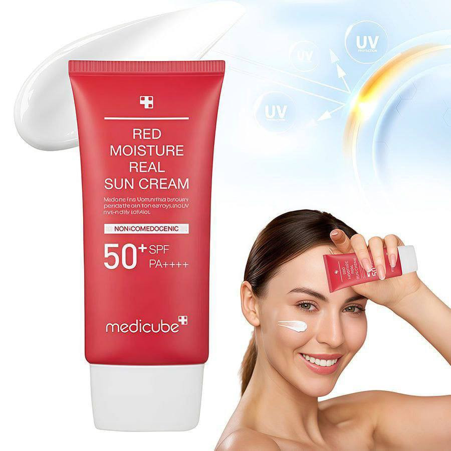 واقي Medicube
‏Red Moisture Real Sun Cream + +🇵🇭🇵🇭🇵🇭
‏konya.beauty
هو كريم واقي شمسي يومي للبشرة الحساسة.
يتميز بتركيبة مرطبة بنسبة 67% لا تترك طبقة بيضاء لزجة على البشرة.😍
يوفر حماية قوية من الأشعة فوق البنفسجية (SPF50+ PA++++).
‏Aqua Ceramade المهدئ للبشرة و Dermatic-AC يحتوي على مركب😌😌
لتعزيز حاجز الرطوبة
يمنح البشرة ترطيبًا ويحميها من التلف الناتج عن الشمس
المنشا الفلبين الاصلي 🇵🇭 
الحجز والاستفسار 
خاص
🚘يوجد خدمة توصيل لجميع محافضات العراق 🚘


**إذا كنت صاحب هذا الإعلان وتريد حذفه لأي سبب، رجاءا أرسل رسالة إلى الدعم الفني**