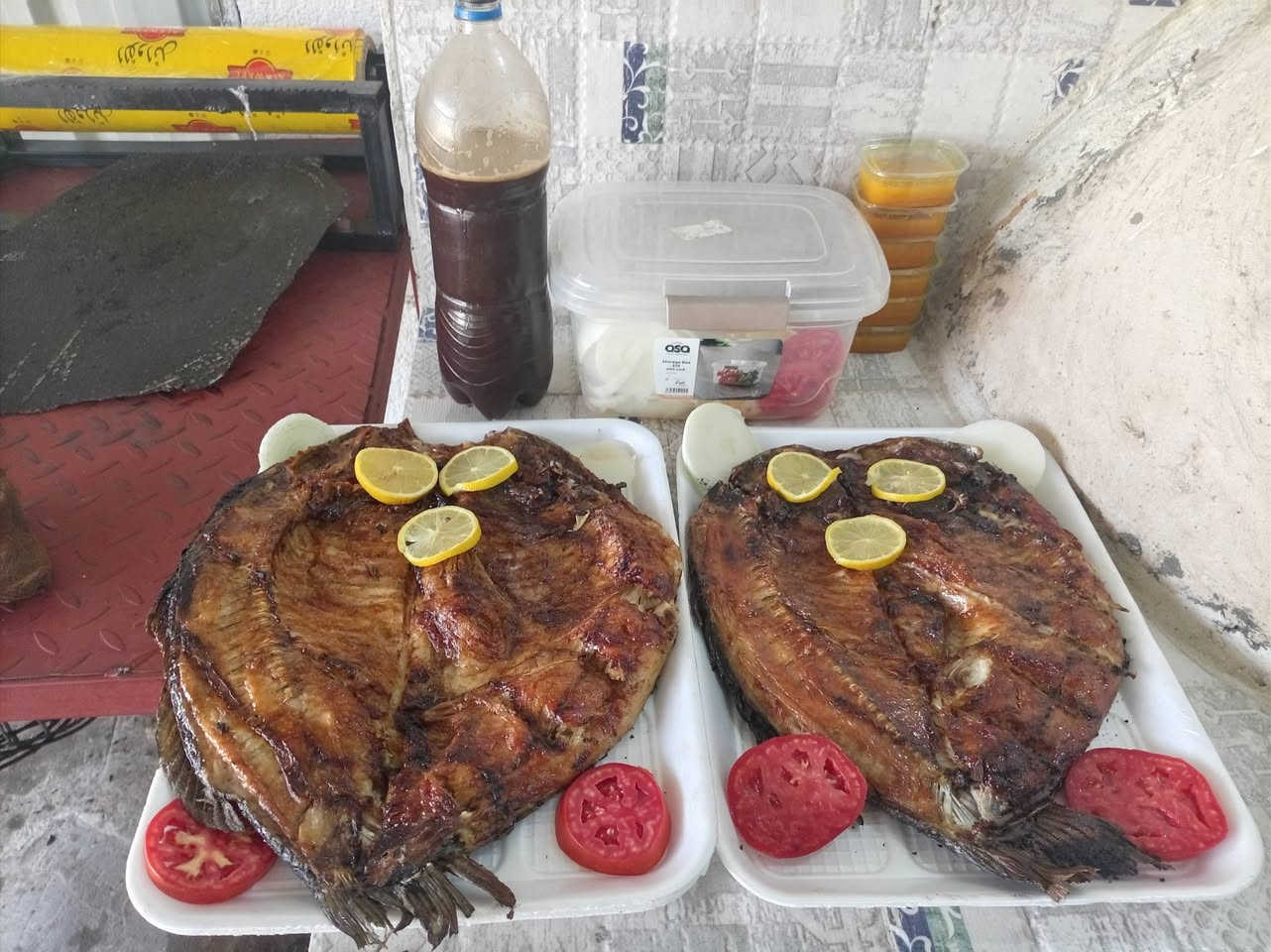 🐟🔥 أسماك أهلنا 🔥🐟
ألذ سمك طازج... والطعم يحچي عن نفسه!

✅ شوي على حطب الحمضيات✅ شوي بغدادي أو بالتنور✅ سمك أقفاص درجة أولى✅ مع التتبيلة الخاصة✅ يُقدَّم مع الطماطم، البصل، العنبة، والليمون

🚚 توصيل داخل الغزالية

📞 الهاتف: ***********

📍 العنوان: الغزالية – شارع مدير الأمن

أسماك أهلنا... نكهة عراقية أصيلة وجودة تستحق التجربة
