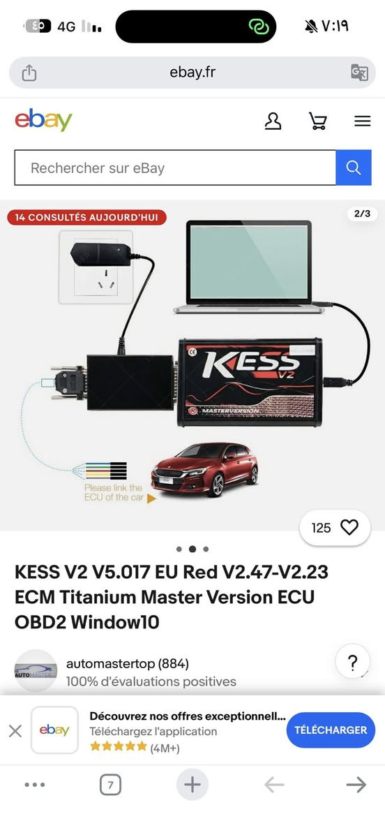 هذا الجهاز هو Kess V2 (نسخة V5.017)، وهو أداة متخصصة لبرمجة وتشخيص وحدة التحكم في المحرك (ECU) في السيارات. 
الوظيفة: يُستخدم لقراءة وكتابة ملفات برمجة المحرك (Chip Tuning) مباشرة عبر منفذ OBD-II بالسيارة لتحسين الأداء. 
المميزات: يأتي مع برمجيات Ksuite V2.80 ويتميز بعدم وجود قيود على عدد مرات الاستخدام (Unlimited Tokens) في هذه النسخة. 
المحتويات: تتضمن المجموعة الواجهة الرئيسية (الأداة)، كابلات توصيل متنوعة (مثل OBD2 وكابلات بنش)، وأسطوانة تحتوي على البرنامج. 
التوافق: يدعم مجموعة واسعة من السيارات، الشاحنات، والدراجات النارية.


**إذا كنت صاحب هذا الإعلان وتريد حذفه لأي سبب، رجاءا أرسل رسالة إلى الدعم الفني**