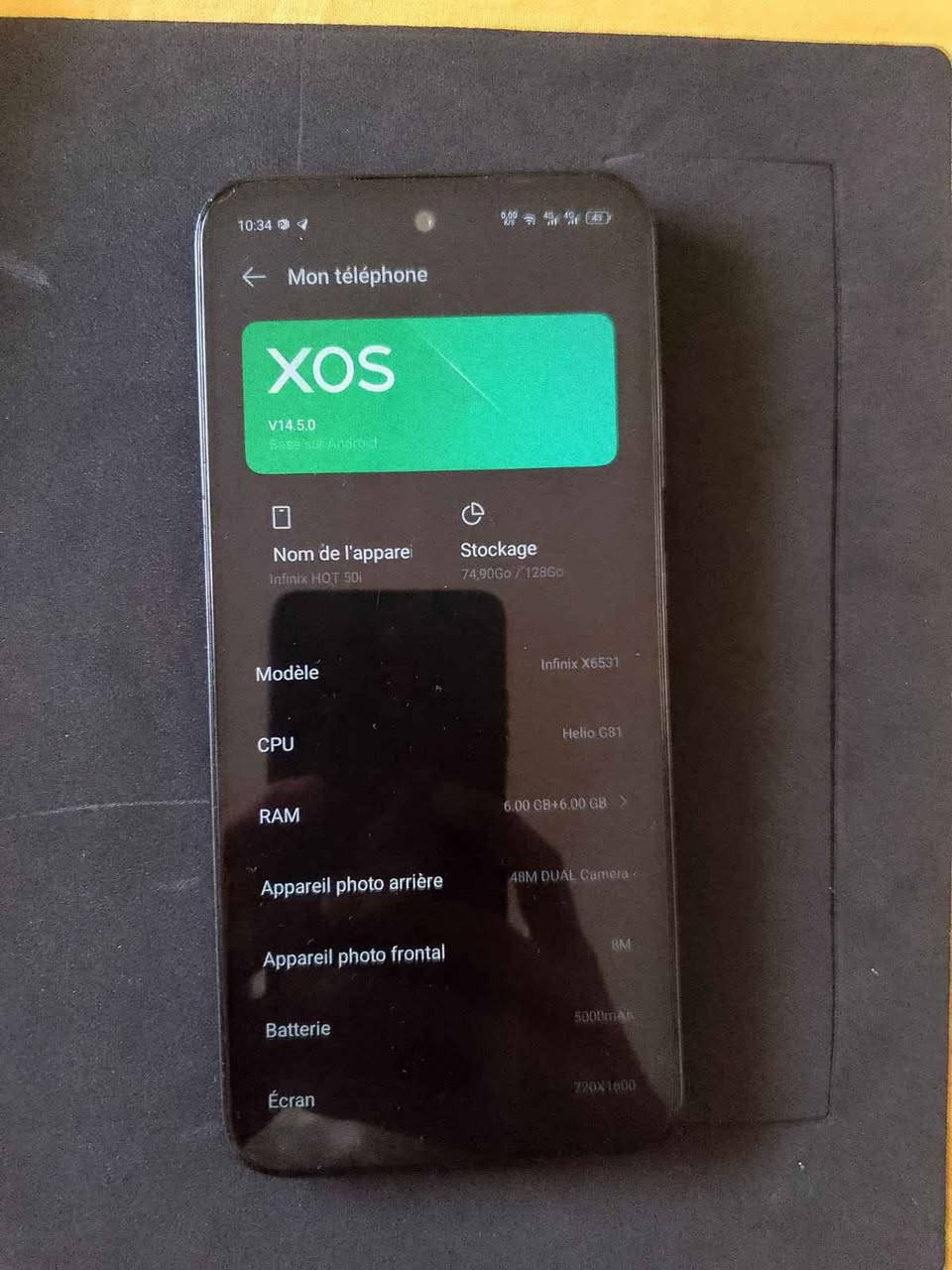 Infinix hot 50i 128 gb 12gb ram mafih HTA mochkil بوسكورة, النواصر


**إذا كنت صاحب هذا الإعلان وتريد حذفه لأي سبب، رجاءا أرسل رسالة إلى الدعم الفني**