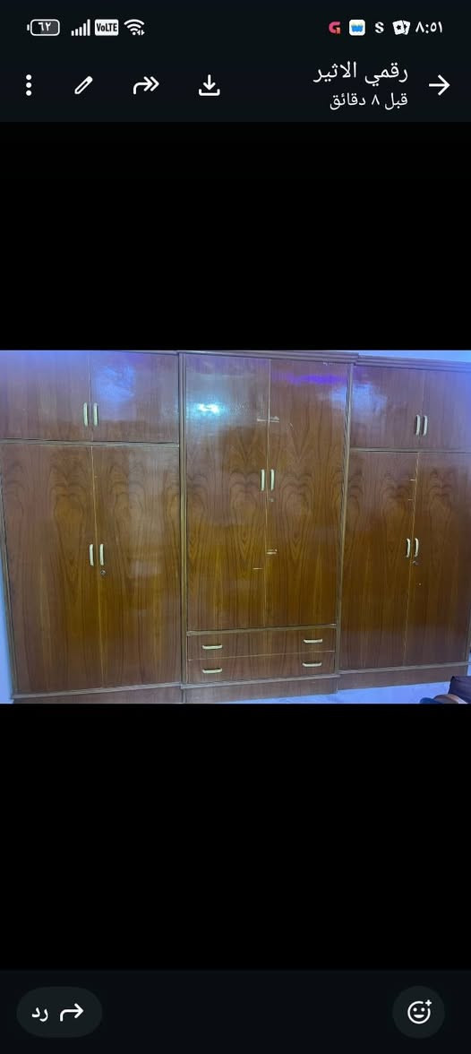 غرفة نوم داخل وخارج صاج نظيفة جدا ٦ ابواب سعره ٩٥٠ وبيه مجال مكاني حي خضراء الاتصال على *********** و***********
