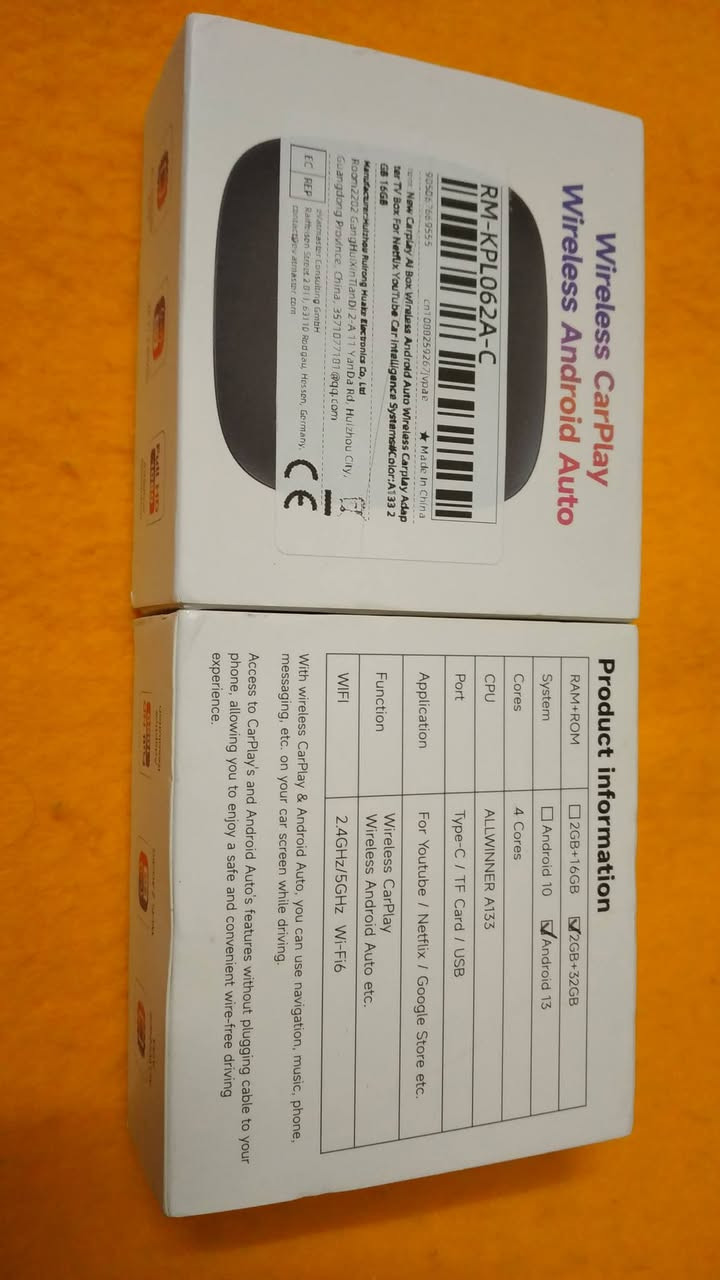 متوفر كار بلي يدعم جميع تطبيقات للاندرويد وأبل قطعتين غير مستخدم ذاكرة 32G2G و 16G2G وايرلس المهتم تواصل خاص توصيل متوفر.  سعر القطعه ٣٥


**إذا كنت صاحب هذا الإعلان وتريد حذفه لأي سبب، رجاءا أرسل رسالة إلى الدعم الفني**