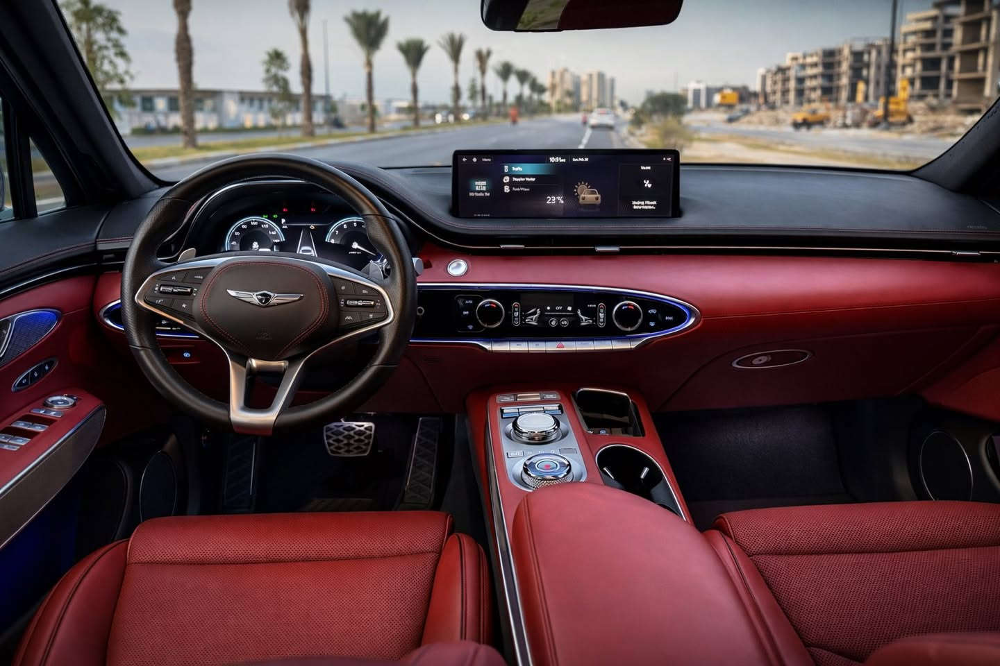 جينيسيز جي في 70 برستيج 2023
للبيع 
GV70 2023 Prestige
فخامة كورية 🇰🇷 + أداء رياضي ⚡ + كل التقنيات الحديثة ✨

المواصفات الرئيسية:
✅ بانوراما + شاشة 14.5 إنش مع CarPlay & Android Auto
✅ كاميرات محيطية 360°
✅ مقاعد جلد كهربائية حمراء مع تبريد، تسخين، ومساج + وضعية الطيارة
✅ السيارة تتحرك للأمام والخلف بالريموت بالكامل
✅ شحن لاسلكي
✅ محرك 2.5 Turbo – 300 حصان + دفع رباعي 4WD
✅ 5 أنظمة قيادة متعددة
✅ إنارة داخلية متغيرة الألوان + LED
✅ صندوق كهرباء + منافذ كهرباء متعددة
✅ هوك خلفي
✅ نظام ترحيب عند فتح السيارة
✅ نظام صوتي Lexicon 15 سماعة + Quantum Logic

السلامة والمساعدة:
• وسائد هوائية 
• مساعد تتبع المسار، النقطة العمياء، تفادي الاصطدام الأمامي والخلفي
• مساعد صعود التلال، تثبيت سرعة ذكي، كاميرا محيطة

📍 المكان: بغداد
📏 عداد المسافة:32000 ميل
💰 السعر: 315 
📞 واتساب / ***********
رقم أربيل باسمي مع سنوية تضليل ٨٠٪؜  تحويل مباشر 
📌 ملاحظة: ضرر بسيط — تبديل بنيد فقط، نفس اللون،ودعامية نفس اللون شاصي سليم نهائياً مابيها صبغ او تعديل بارد بداية الجاملغ اليسار فقط
