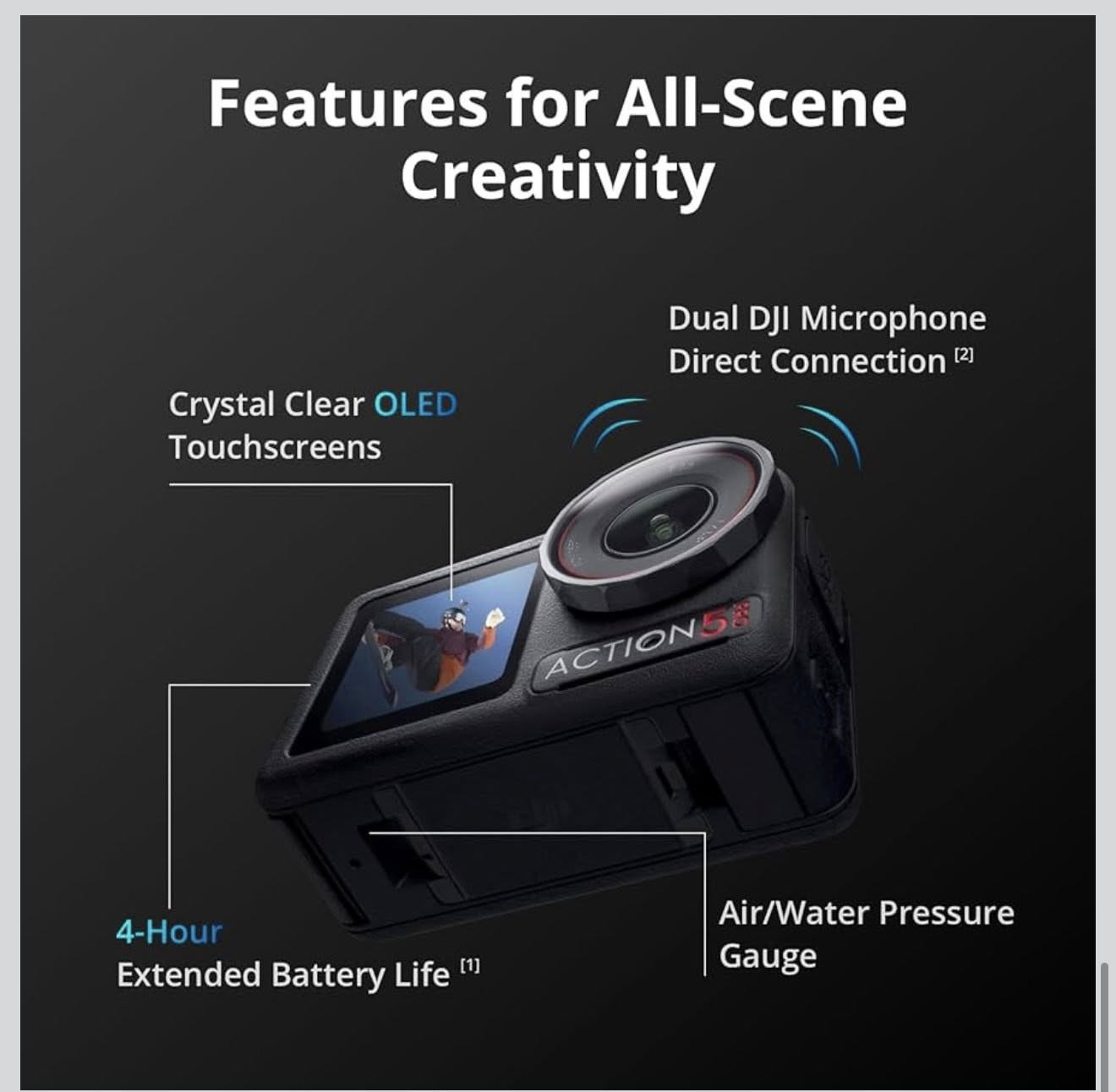 متوفر ماركة dji💐
🌸القطعه بغلاف الشركة كبس🌸

كاميرا DJI Osmo Action 5 Pro Adventure Combo، بدقة 4K مع مستشعر 1/1.3 بوصة، وعمر بطارية ممتد يصل إلى 12 ساعة مع 3 بطاريات، ونظام تثبيت الصورة، وشاشتي لمس OLED مزدوجتين، كاميرا صغيرة مثالية للسفر وتصوير الفيديوهات الشخصية.

جديدة كبس شركة👍


**إذا كنت صاحب هذا الإعلان وتريد حذفه لأي سبب، رجاءا أرسل رسالة إلى الدعم الفني**