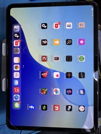 ايباد M4 ذاكرة 256 بطارية 97 الون اسود الجهاز نظافة 95 بي طخه وحده بس ...