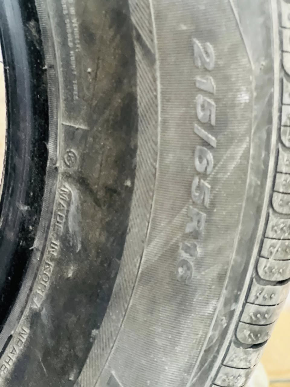 3 اطارات 215/56/16 
NEXEN نقشه ناعمه 
نتاج 25 
للتواصل على خاص او ***********
