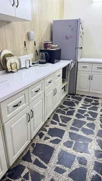 كاونتر • ٦ أبواب • مرمر أبيض