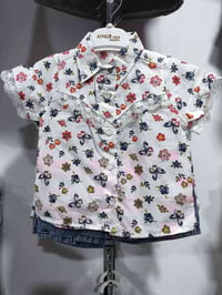 طقم بناتي • صيفي • شورت جينز