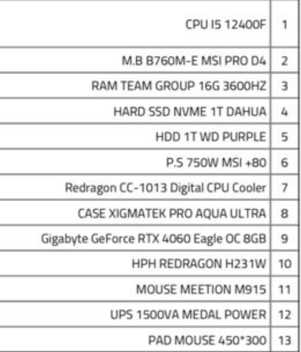 سلام عليكم 
تجميعه قويه و نضيفه استخدام قليل 
تجي كامله فقط تشغل شرط تجي تفحص
سعر الكلي

البي سي
شاشه ( حجم 32 . هيرتز 165 . مقوسه )
موس
كيبورد
سماعات
ميز
2 يده بلي 4

كل الغراض اصليه بشرط الفحص
+ هديه 
يوبي أس 
ريدد ردبشن 2
جي تي أي

توصل رقم 
***********
