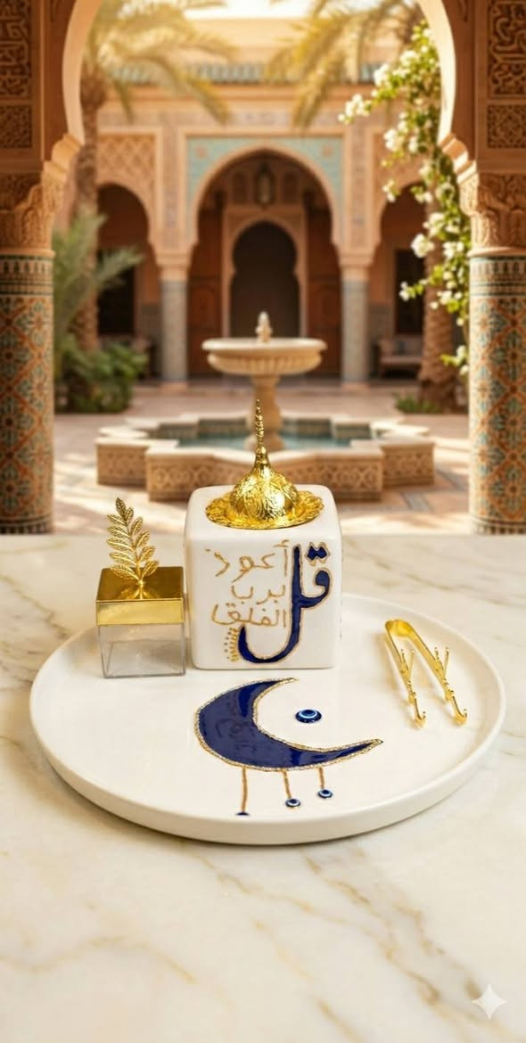 مبخرة من بيج زمرد ✨
مو بس شكل أنيق… هي لمسة هدوء تعطر المكان وتخلي الجو كله إحساس دافي 🤍
ننفذها حسب طلبج بالاسم أو العبارة اللي تحبيها، حتى تصير قطعة مميزة ما تتكرر 
رسم على الزجاج{حسب الطلبات}
للحجز دايركت💫💬
يتوفر توصيل لكل المحافظات 🚕


**إذا كنت صاحب هذا الإعلان وتريد حذفه لأي سبب، رجاءا أرسل رسالة إلى الدعم الفني**