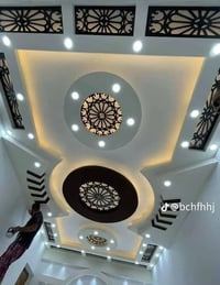 مستعدين لعمل كافة أنواع السقوف الثانويه والجبس ودوائر واصباغ المنزل وا...