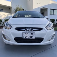 اكسنت 2015 خليجي الشركه العامه مكفولة من الصبغ والحادث رقم بغداد بأسمي...