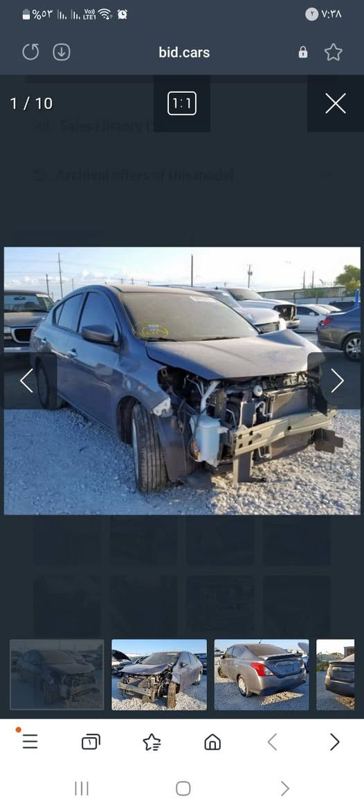 السلام عليكم
نيسان فيرسا 2018 رقم بغداد
السياره جاهزه من كل شي صور الحادث مرفقه بلمنشور
السياره يرادله تبديل صدر فقط 
مكان السياره بغداد حي الجامعه
السعر 110 وبيه مجال للشراي الجاد
***********
