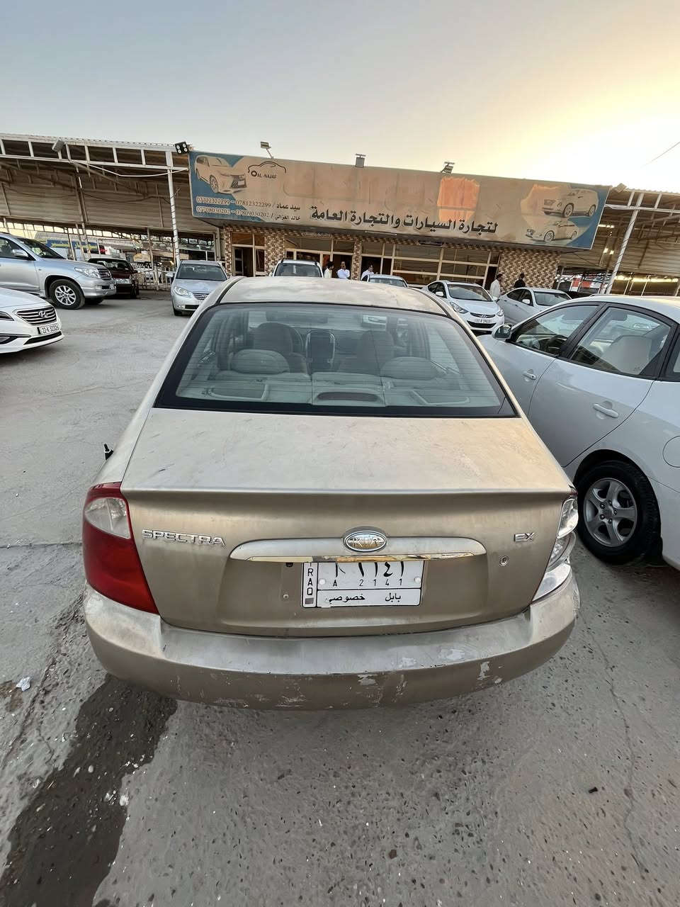 للبيع كيا سبكترا 2006 كير مكينه حداديه تبريد تخم تاير جاهزه البدي جارد وبيها دحجه بجاملغ الخلفي ما مصلح باسمي مكاني النجف ***********
