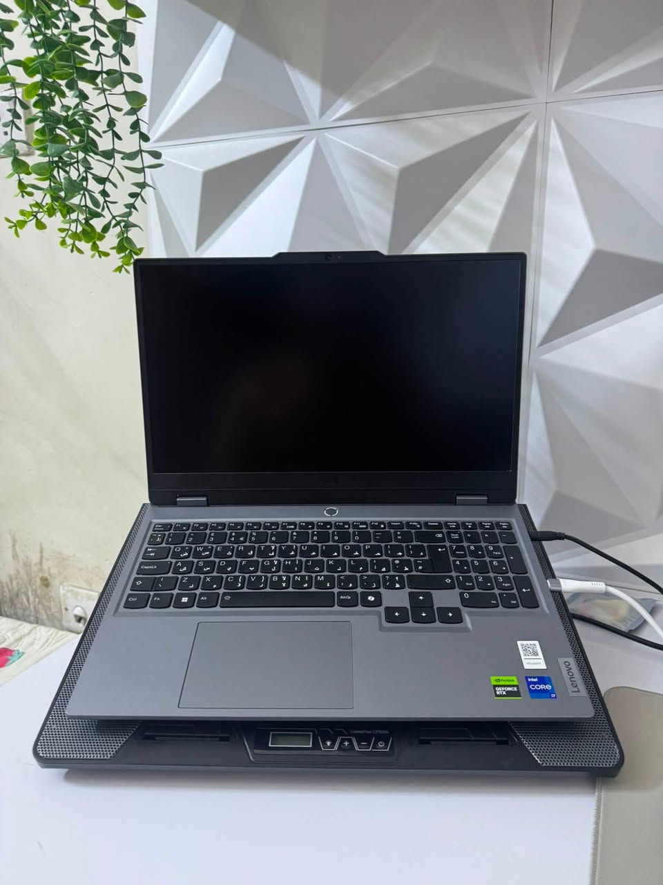 سلام عليكم عندي لابتوب للبيع
LENOVO LOQ 15/UKPS
المواصفات:
Cpu:CORE 17 13650HX

Storage: 512GB SSD NVMe

RAM:24GB DDR5

GPU:NVIDIA RTX 4060 8GB

◉

Display: 15"FHD 144Hz

O.S:DOS
استعمال 6  اشهر تقريباً وقليل مشتغل نظيف جداً
اني ماخذه بمليون ونص 
السعر : مليون و300 نظافة فولل وبي مجال بسيط 

واتساب :***********
مكاني بغداد
